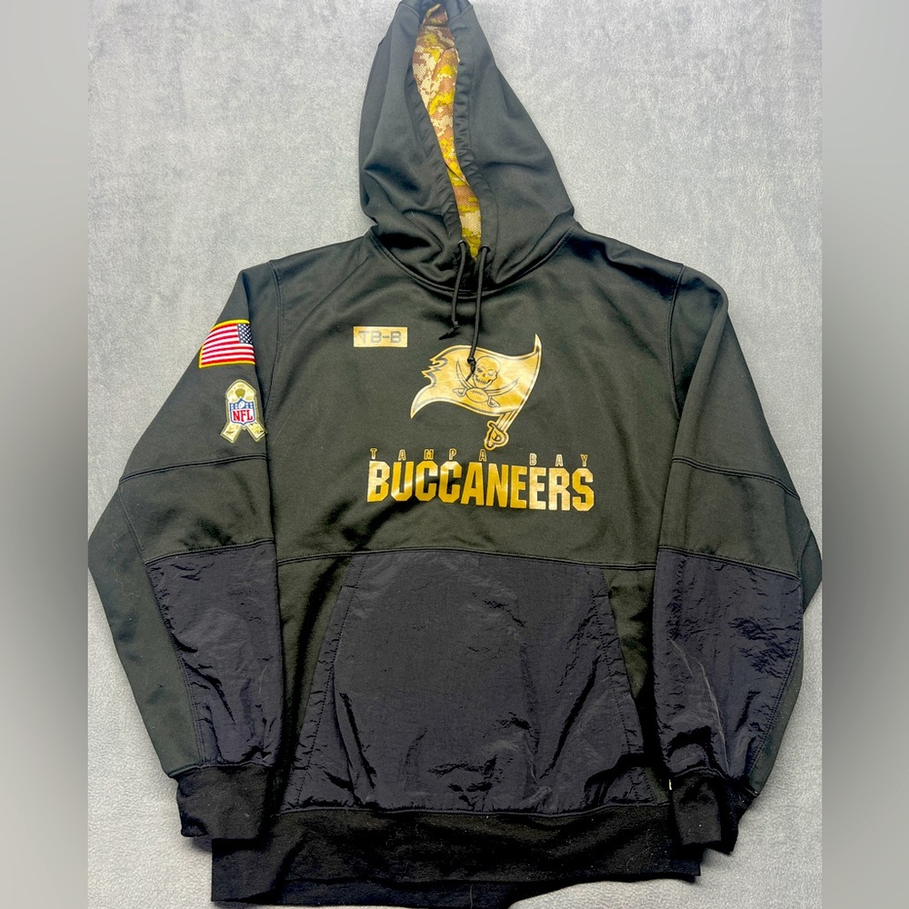 Nike Tampa Bay Buccaneers Salute To Service Hoodie Tom Brady 12 Mens Size XL